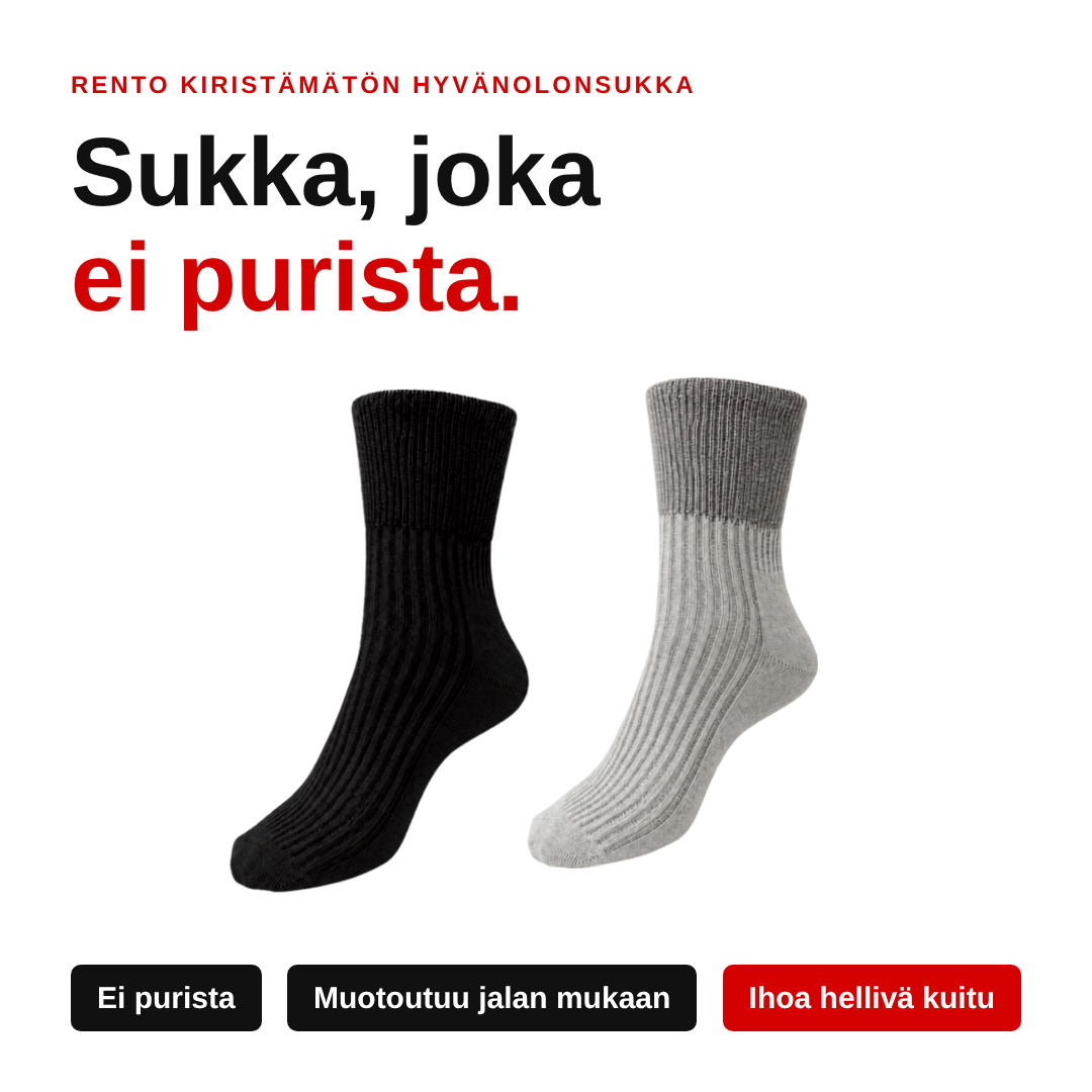 Rento Kiristämätön Hyvänolonsukka pakkaus 3 paria
