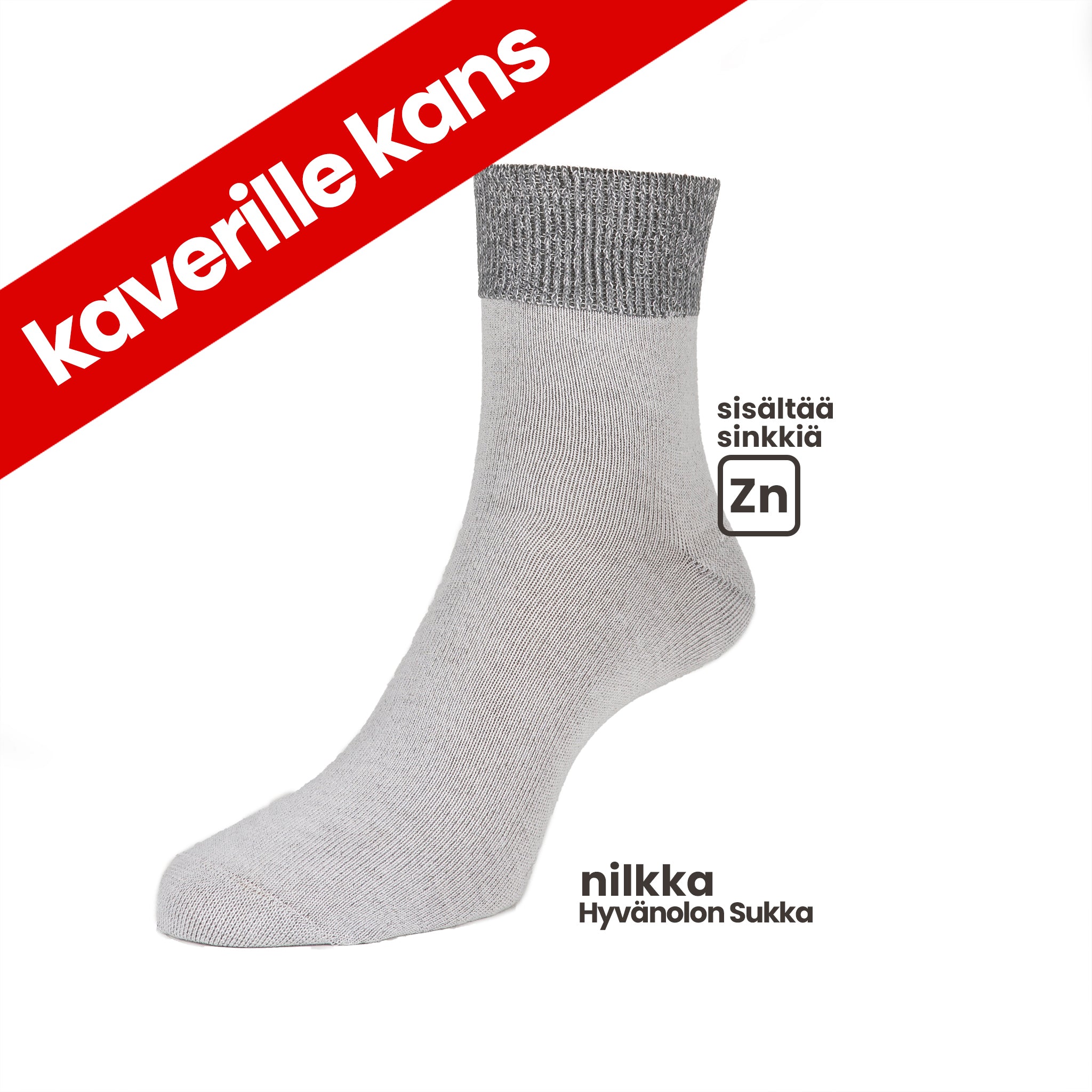 Kaverille Hyvänolonsukat 3 paria